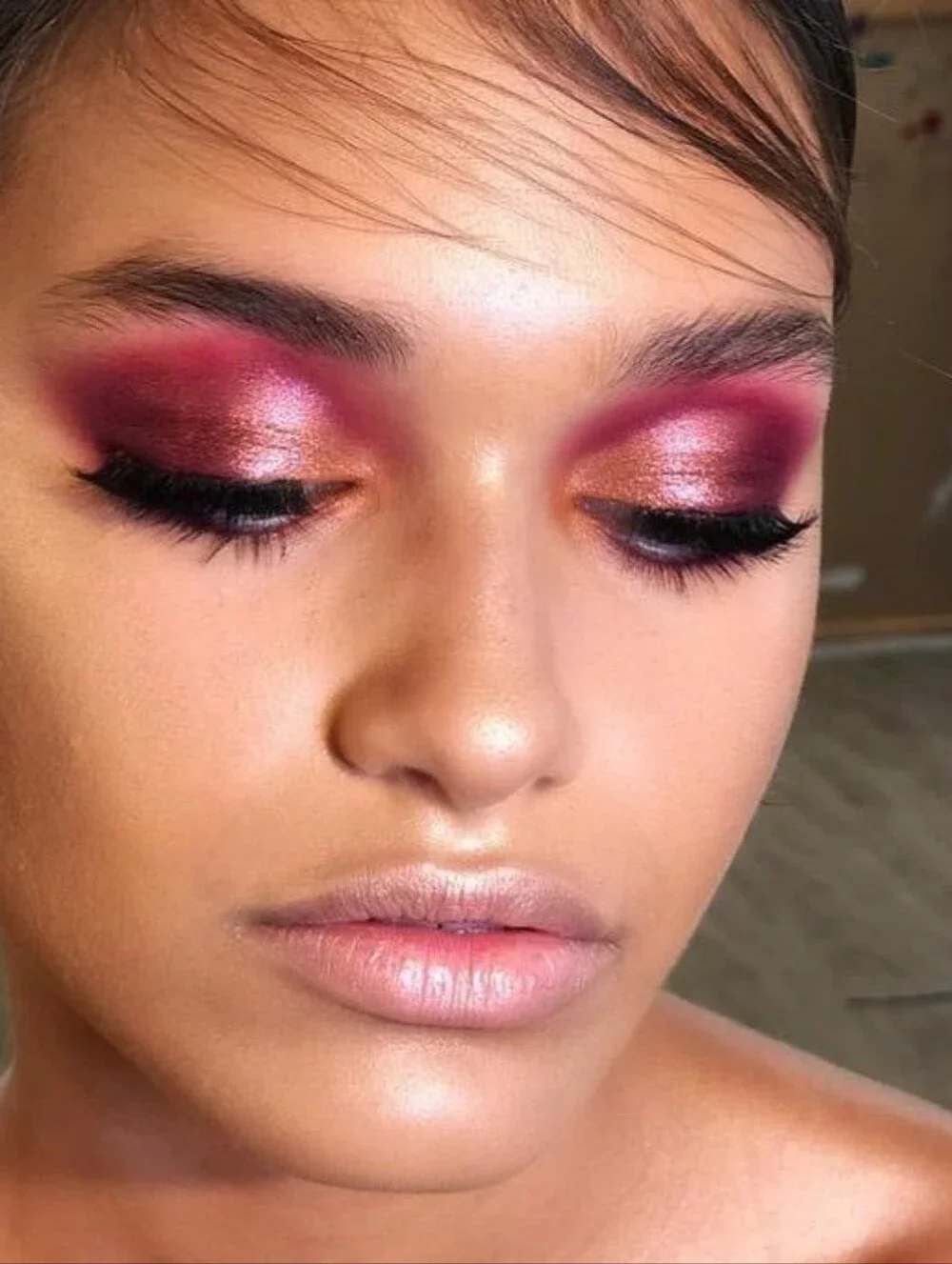Natasha Denona Cupid Eyeshadow Palette — Rose, Mauve & Pink Metallic Shimmer